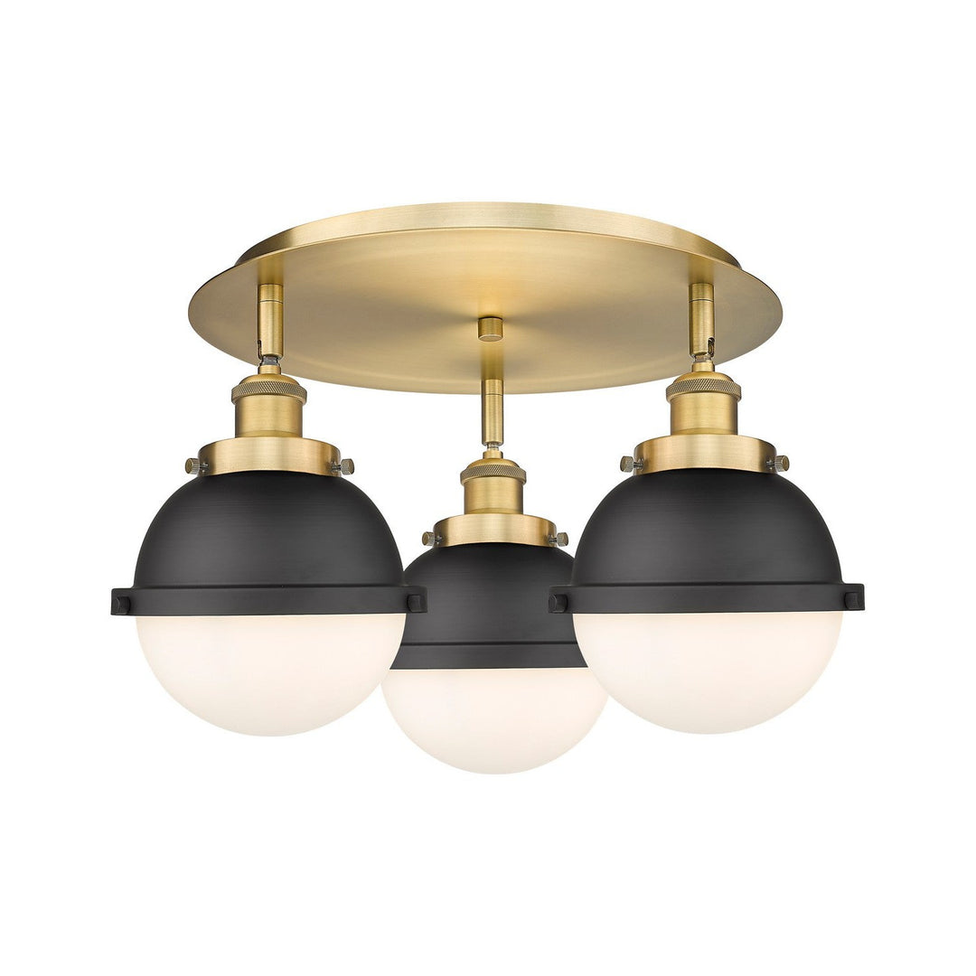 Innovations Downtown Urban 916-3C-BB-HFS-61-BK Ceiling Light - Brushed Brass