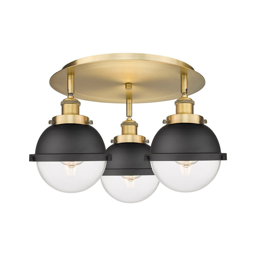Innovations Downtown Urban 916-3C-BB-HFS-62-BK Ceiling Light - Brushed Brass