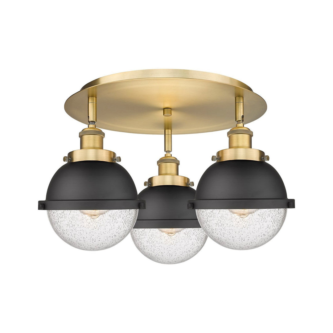 Innovations Downtown Urban 916-3C-BB-HFS-64-BK Ceiling Light - Brushed Brass