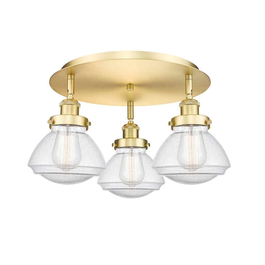 Innovations Downtown Urban 916-3C-SG-G324 Ceiling Light - Satin Gold