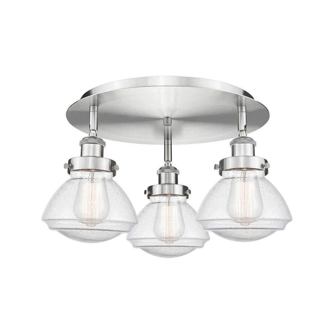 Innovations Downtown Urban 916-3C-SN-G324 Ceiling Light - Satin Nickel