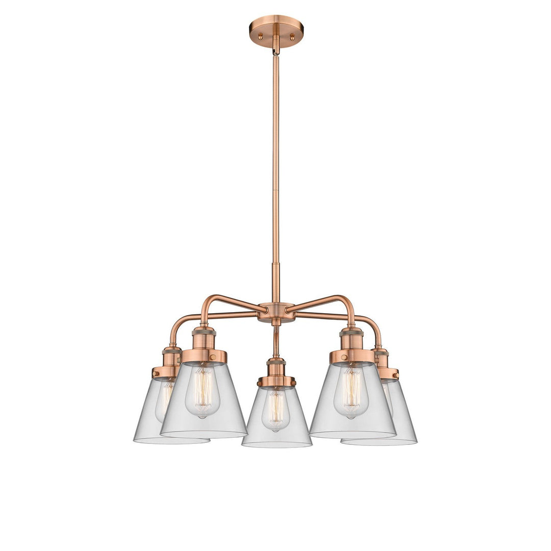 Innovations Downtown Urban 916-5CR-AC-G62 Chandelier Light - Antique Copper