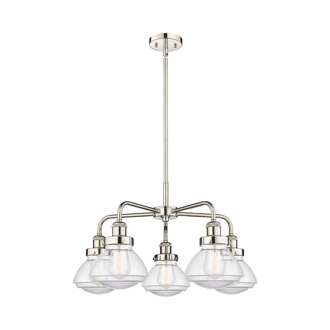 Innovations Downtown Urban 916-5CR-PN-G322 Chandelier Light - Polished Nickel