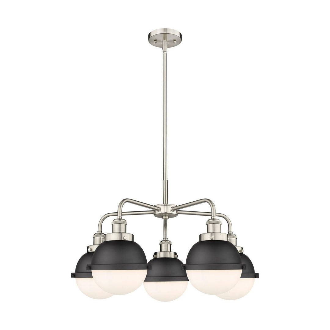 Innovations Downtown Urban 916-5CR-SN-HFS-61-BK Chandelier Light - Satin Nickel