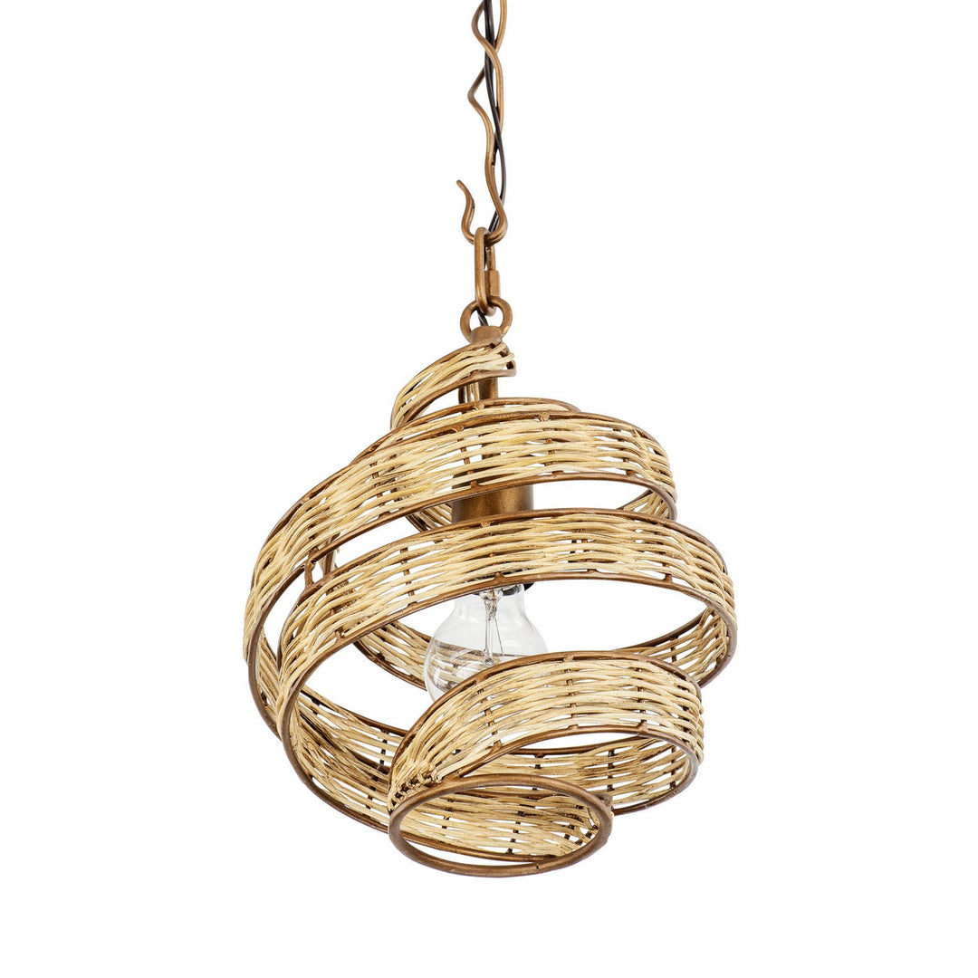 Varaluz Flow 240P01BTR Pendant Light - Baguette/Natural Rattan