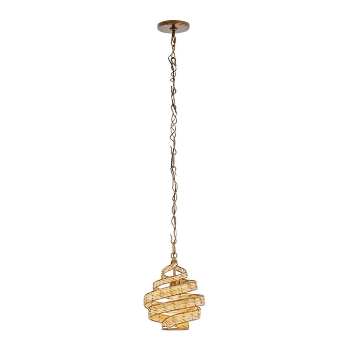 Varaluz Flow 240P01BTR Pendant Light - Baguette/Natural Rattan