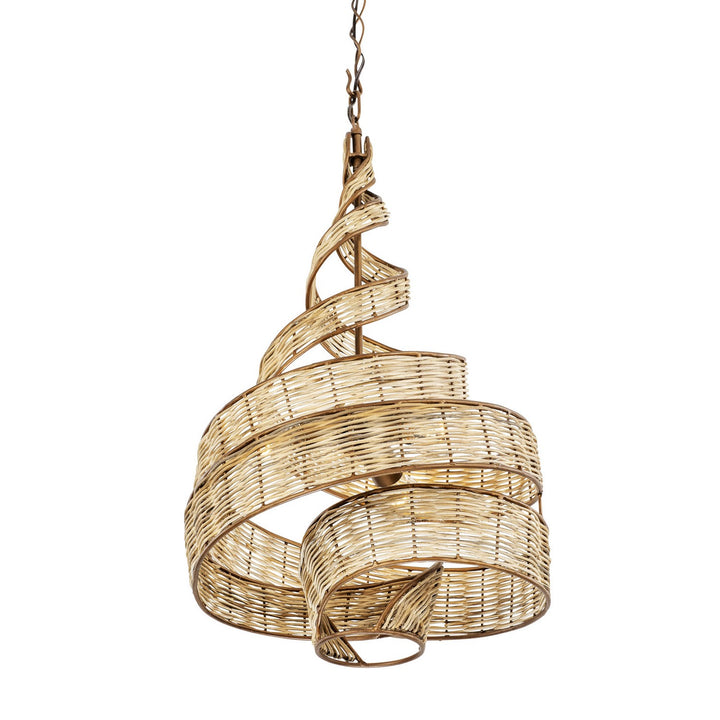 Varaluz Flow 240P03BTR Pendant Light - Baguette/Natural Rattan