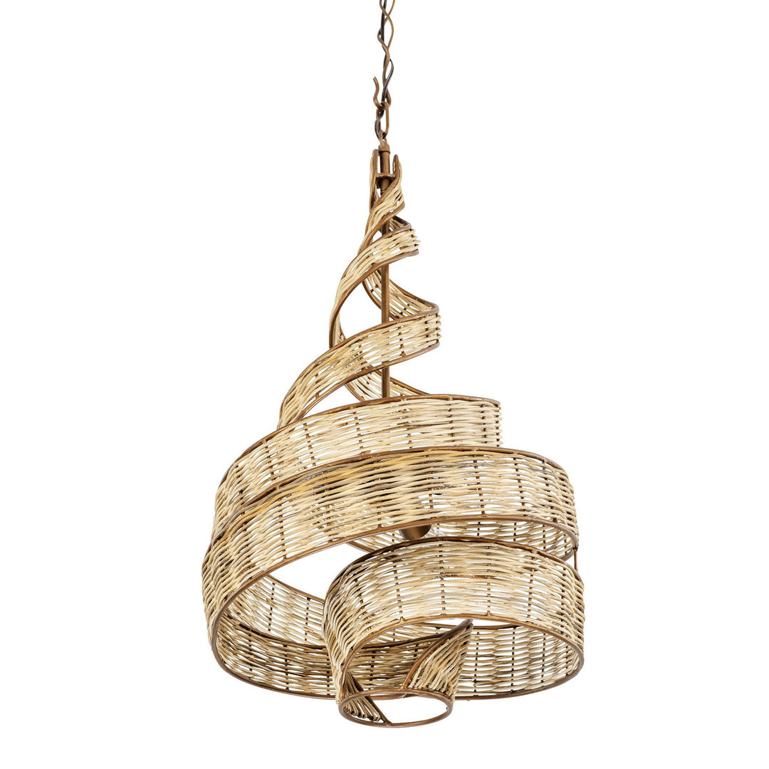 Varaluz Flow 240P03BTR Pendant Light - Baguette/Natural Rattan