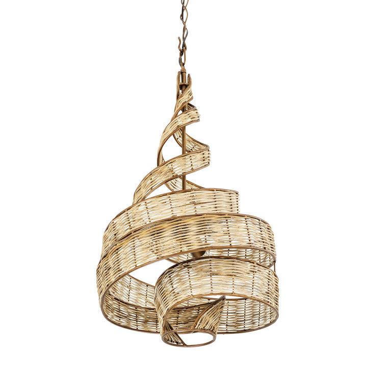Varaluz Flow 240P03BTR Pendant Light - Baguette/Natural Rattan