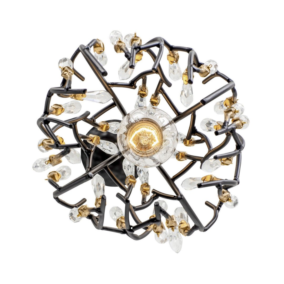 Varaluz Bask 271M01MBFG Pendant Light - Matte Black/French Gold