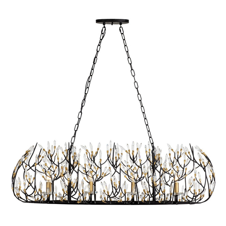 Varaluz Bask 271N08MBFG Pendant Light - Matte Black/French Gold