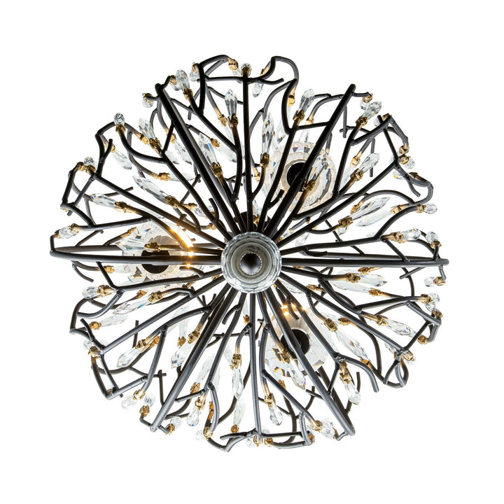 Varaluz Bask 271P03MBFG Chandelier Light - Matte Black/French Gold