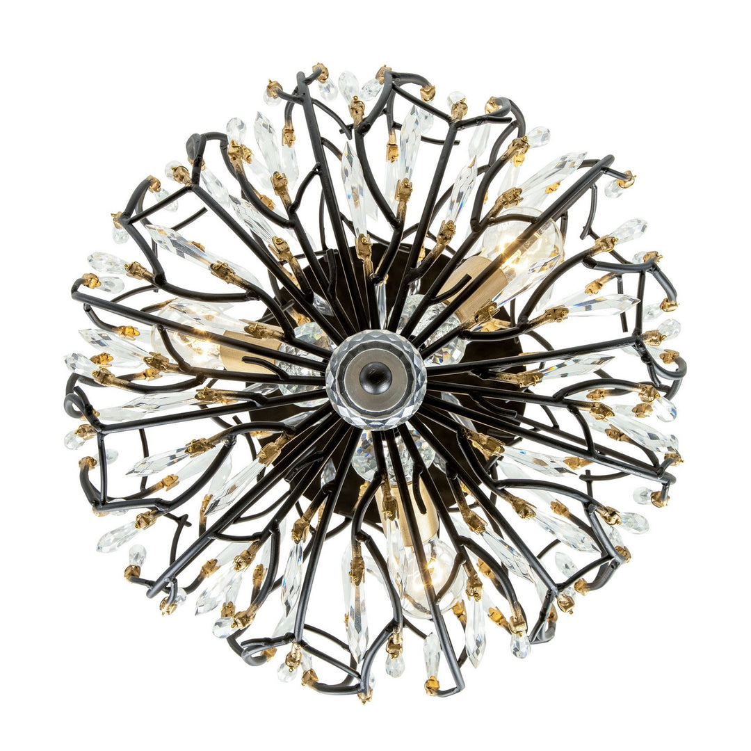 Varaluz Bask 271S03MBFG Ceiling Light - Matte Black/French Gold