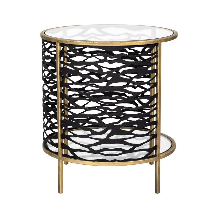 Varaluz Lighting 348TE18HGCB  Kato Furniture Havana Gold/Carbon