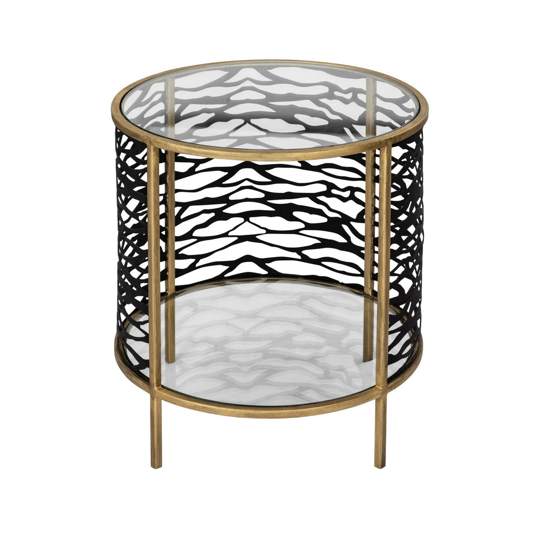Varaluz Lighting 348TE18HGCB  Kato Furniture Havana Gold/Carbon