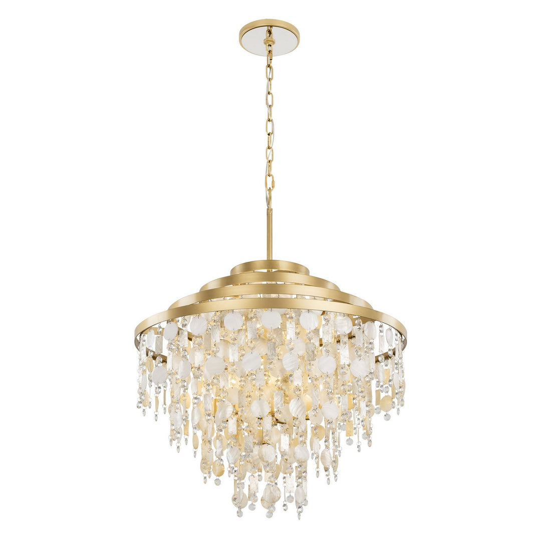 Varaluz Kalani 377C10FG Chandelier Light - French Gold