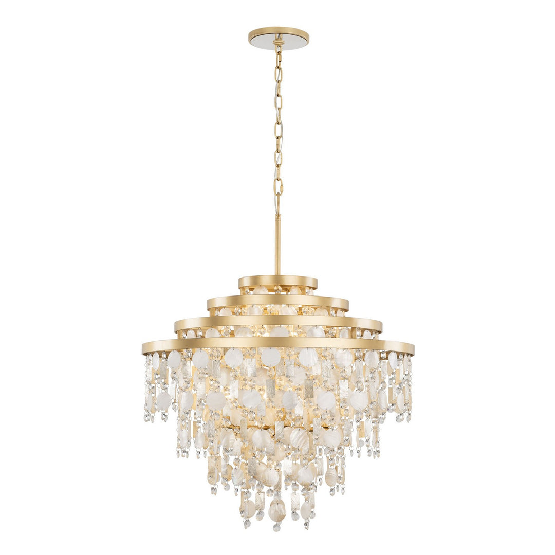 Varaluz Kalani 377C10FG Chandelier Light - French Gold
