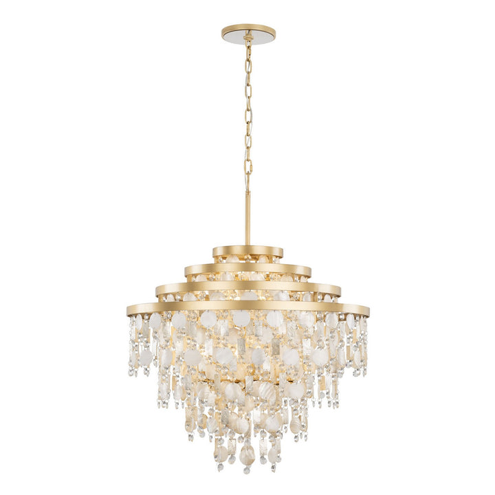 Varaluz Kalani 377C10FG Chandelier Light - French Gold
