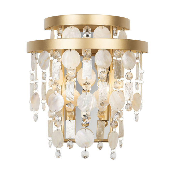 Varaluz Kalani 377W02FG Wall Sconce Light - French Gold