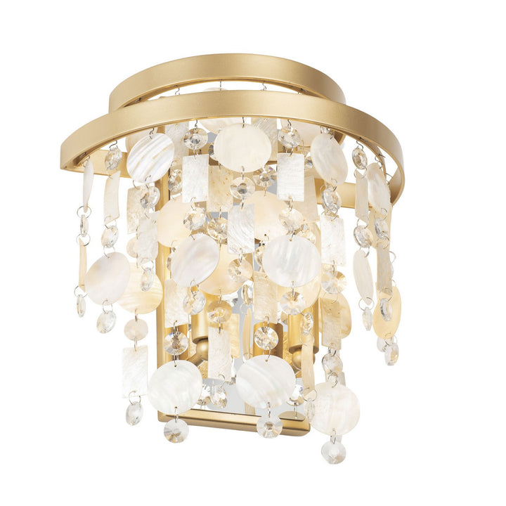 Varaluz Kalani 377W02FG Wall Sconce Light - French Gold