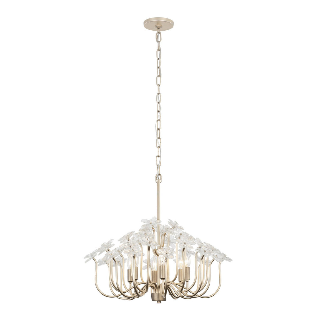 Varaluz Wildflower 378C06GDAR Chandelier Light - Gold Dust/Artifact