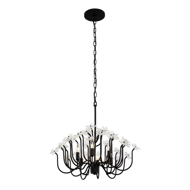 Varaluz Wildflower 378C06MB Chandelier Light - Matte Black