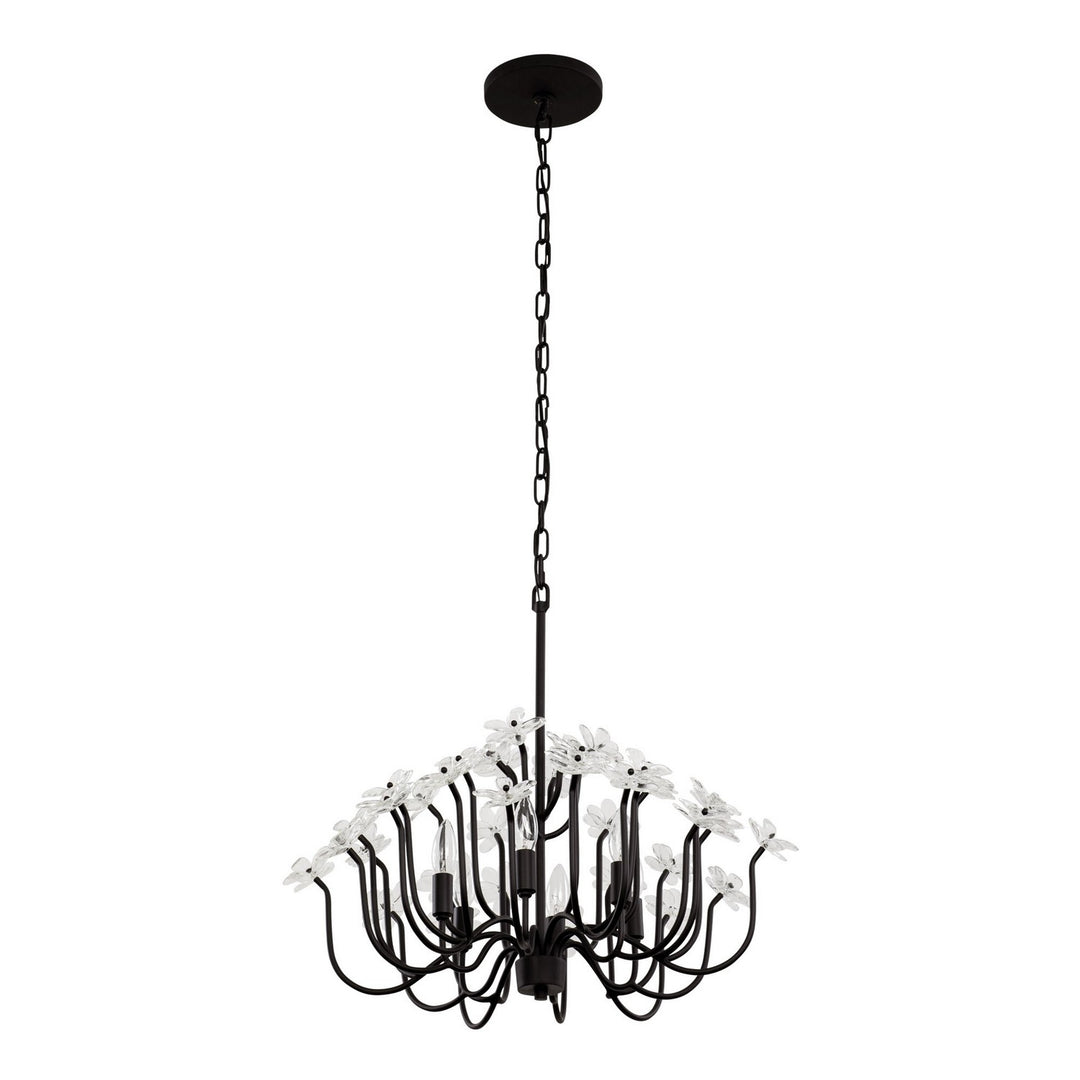 Varaluz Wildflower 378C06MB Chandelier Light - Matte Black