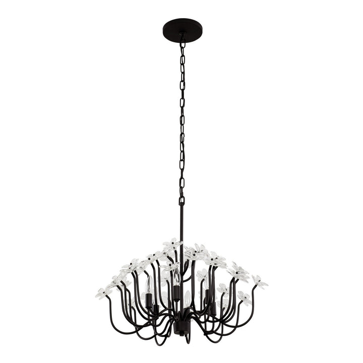 Varaluz Wildflower 378C06MB Chandelier Light - Matte Black