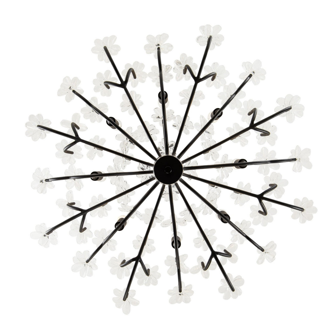 Varaluz Wildflower 378C08MB Chandelier Light - Matte Black
