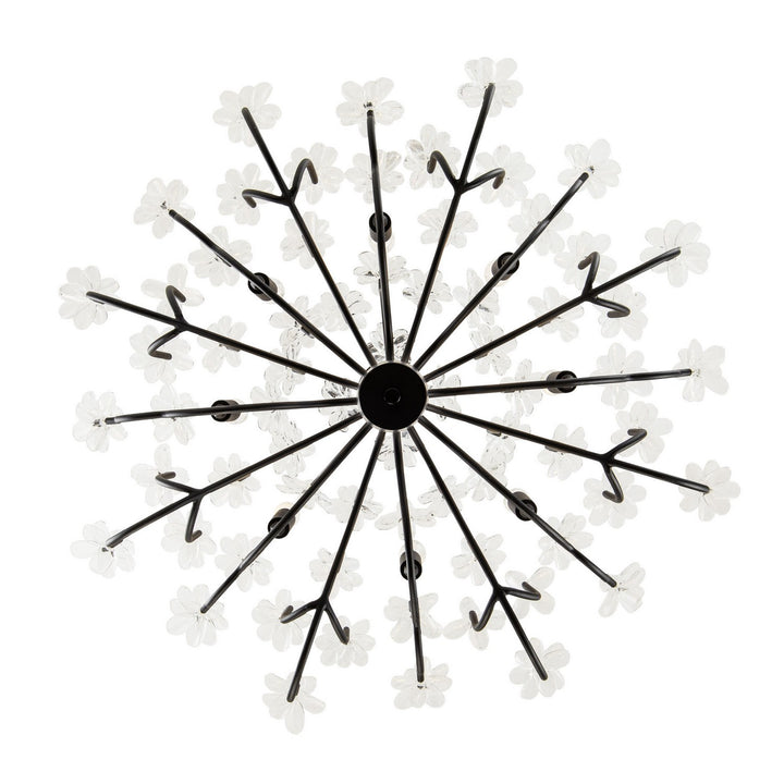 Varaluz Wildflower 378C08MB Chandelier Light - Matte Black