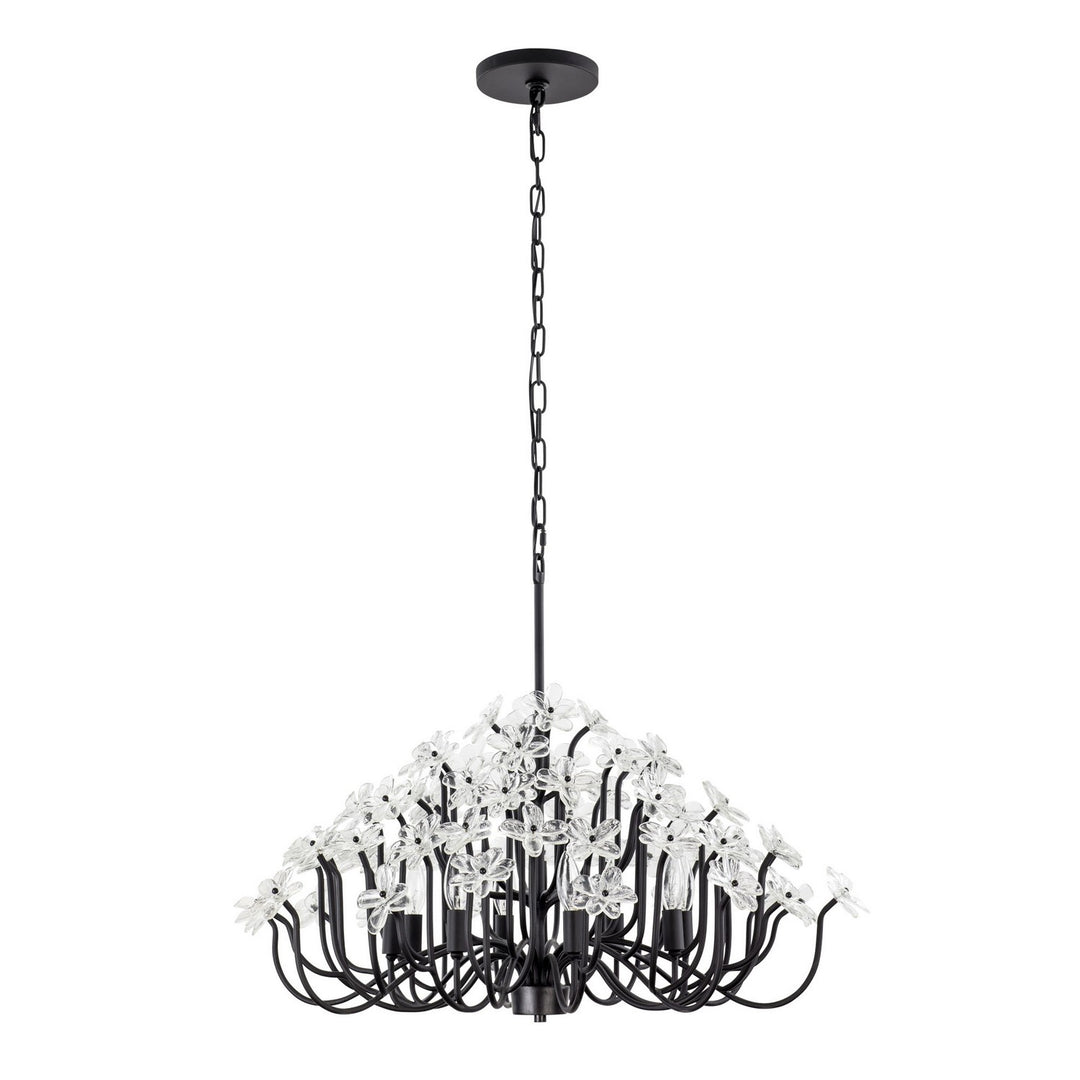 Varaluz Wildflower 378C08MB Chandelier Light - Matte Black