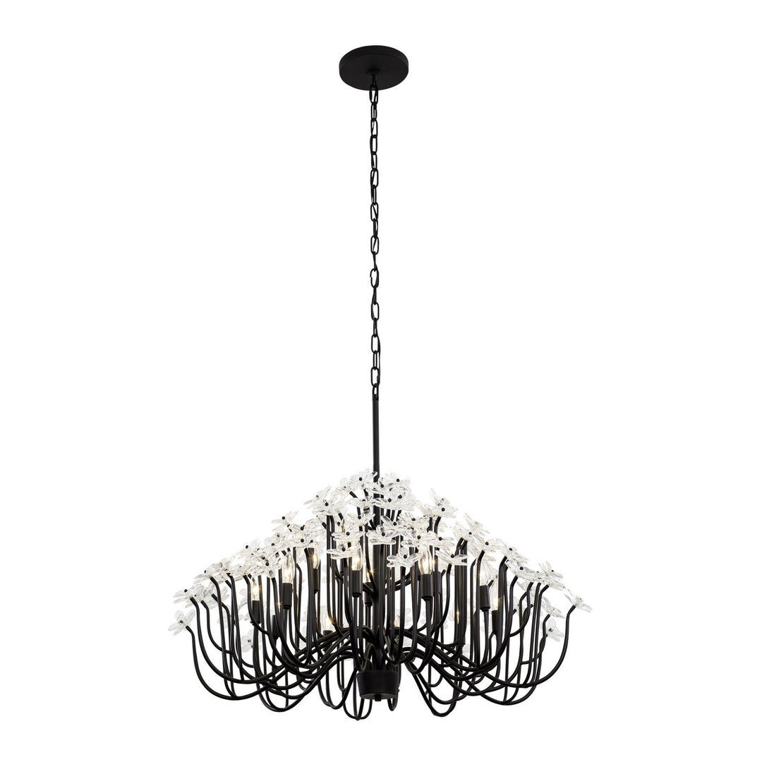 Varaluz Wildflower 378C15MB Chandelier Light - Matte Black