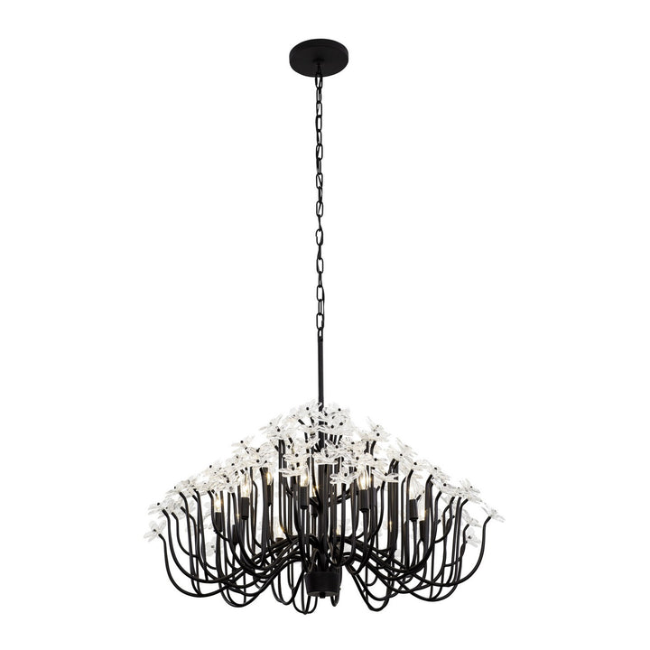 Varaluz Wildflower 378C15MB Chandelier Light - Matte Black