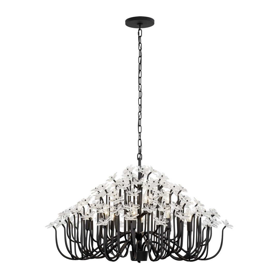 Varaluz Wildflower 378C15MB Chandelier Light - Matte Black