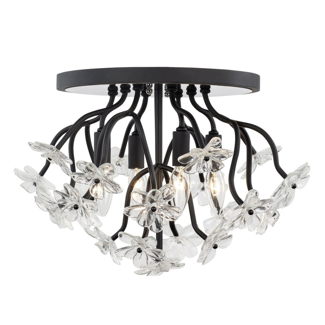 Varaluz Wildflower 378S04MB Ceiling Light - Matte Black