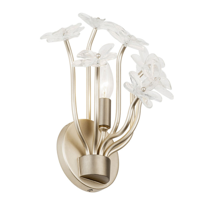 Varaluz Wildflower 378W01GDAR Wall Sconce Light - Gold Dust/Artifact