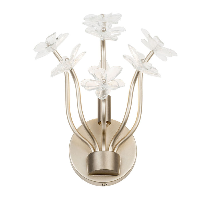 Varaluz Wildflower 378W01GDAR Wall Sconce Light - Gold Dust/Artifact
