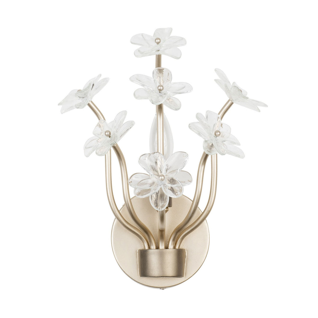 Varaluz Wildflower 378W01GDAR Wall Sconce Light - Gold Dust/Artifact
