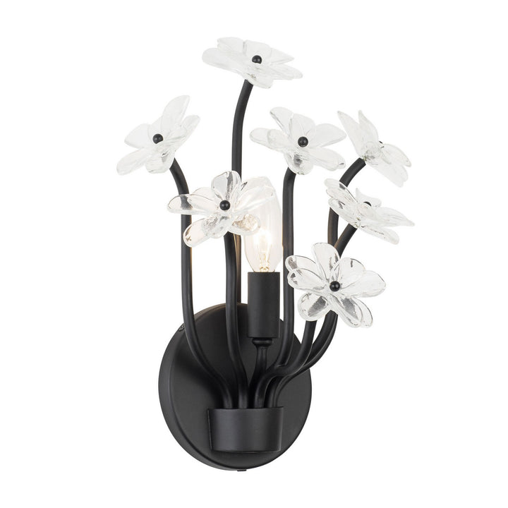 Varaluz Wildflower 378W01MB Wall Sconce Light - Matte Black