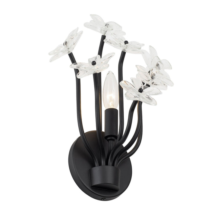 Varaluz Wildflower 378W01MB Wall Sconce Light - Matte Black