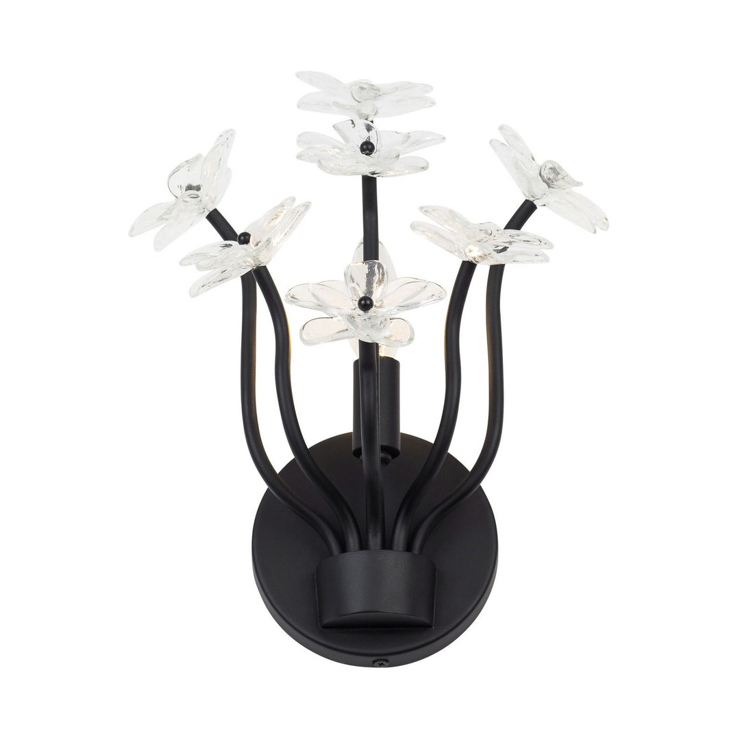 Varaluz Wildflower 378W01MB Wall Sconce Light - Matte Black