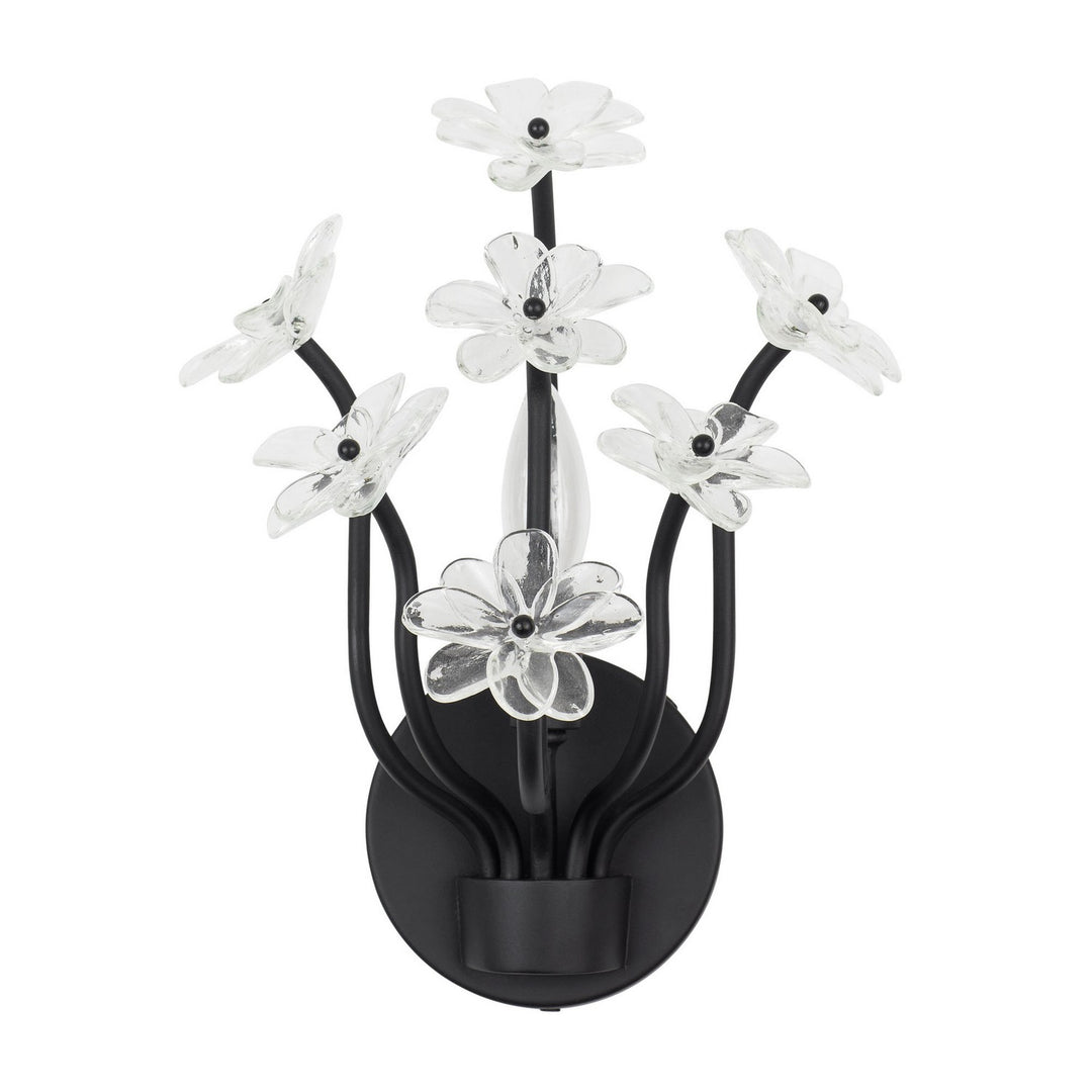Varaluz Wildflower 378W01MB Wall Sconce Light - Matte Black