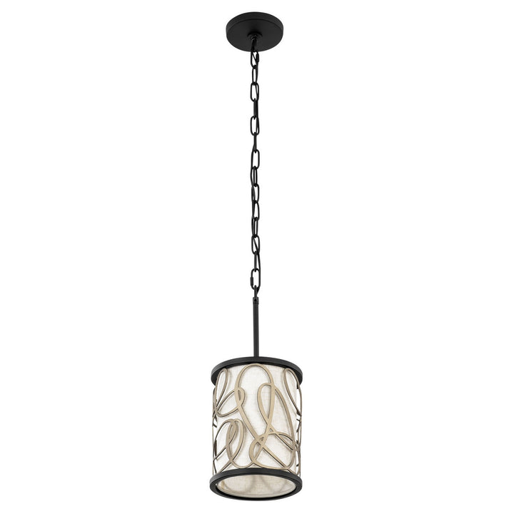 Varaluz Scribble 381M01MBAR Pendant Light - Matte Black/Artifact
