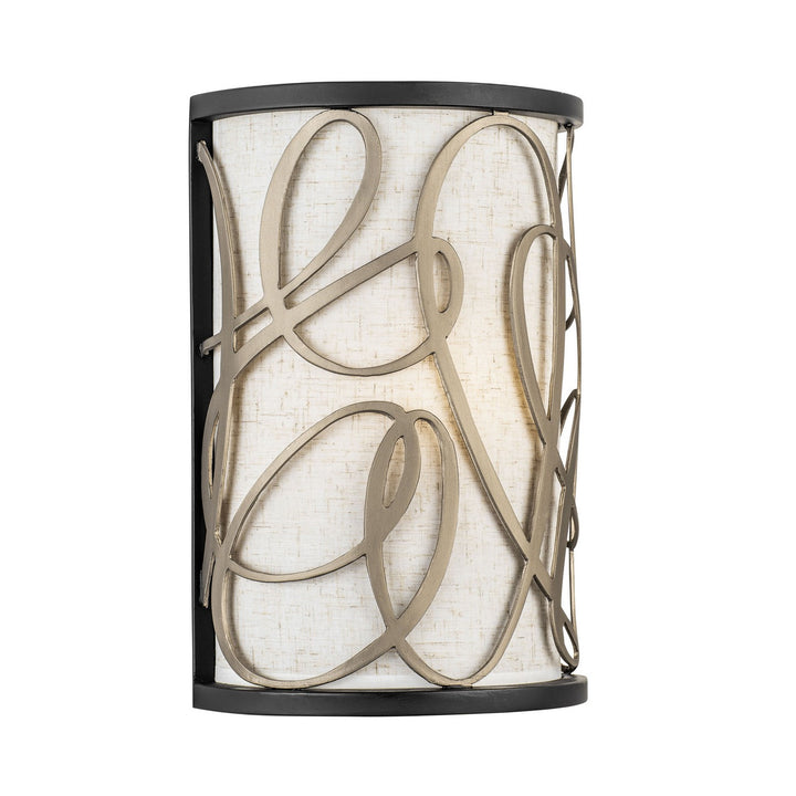 Varaluz Scribble 381W01MBAR Wall Sconce Light - Matte Black/Artifact