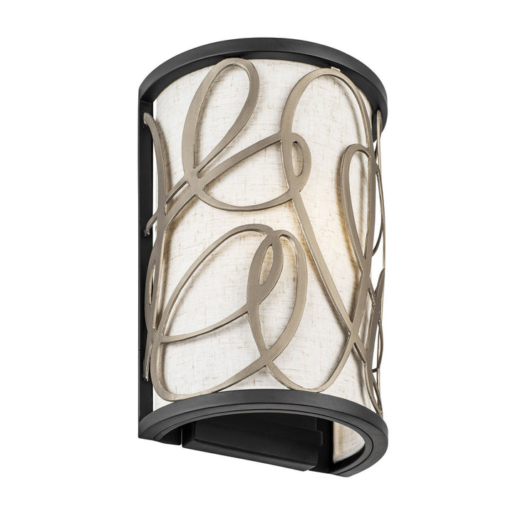 Varaluz Scribble 381W01MBAR Wall Sconce Light - Matte Black/Artifact