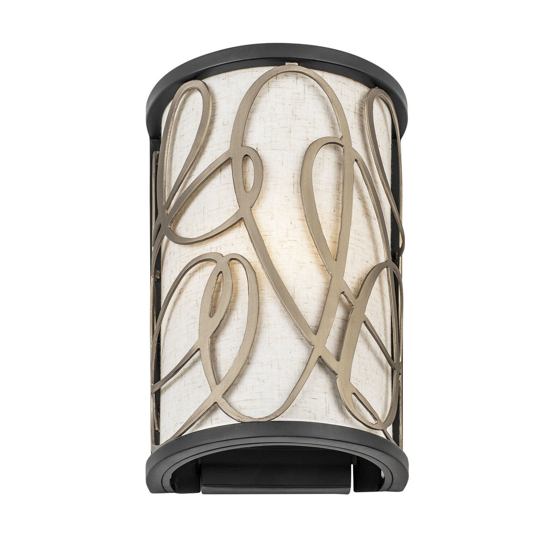 Varaluz Scribble 381W01MBAR Wall Sconce Light - Matte Black/Artifact