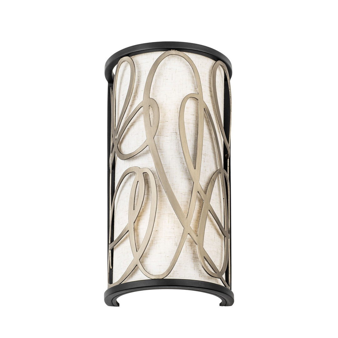 Varaluz Scribble 381W02MBAR Wall Sconce Light - Matte Black/Artifact