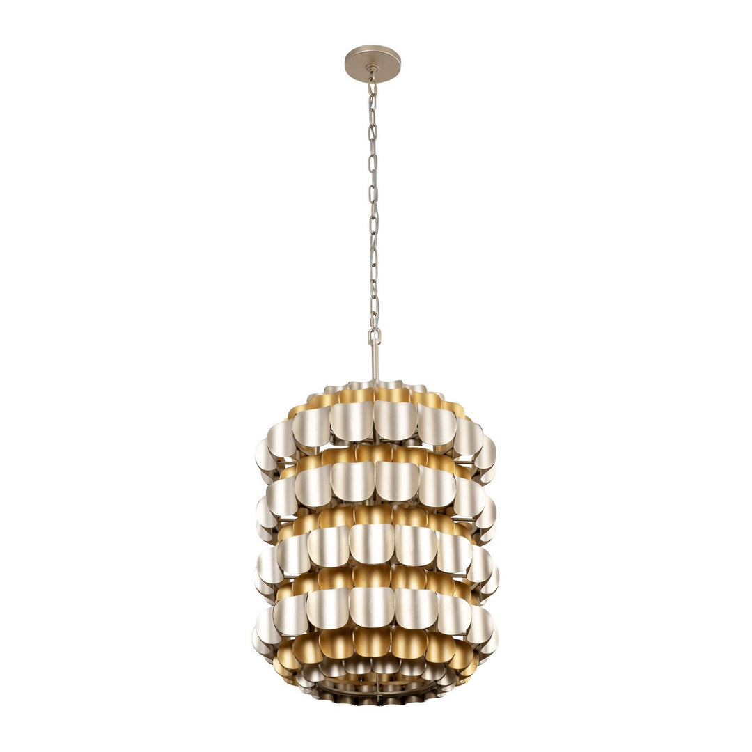 Varaluz Swoon 382F06AGGD Pendant Light - Antique Gold/Gold Dust