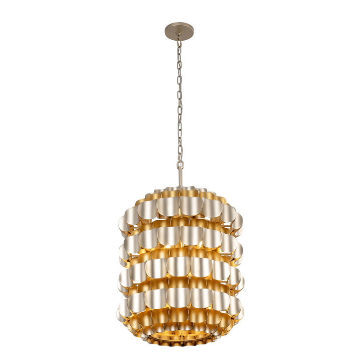 Varaluz Swoon 382F06AGGD Pendant Light - Antique Gold/Gold Dust