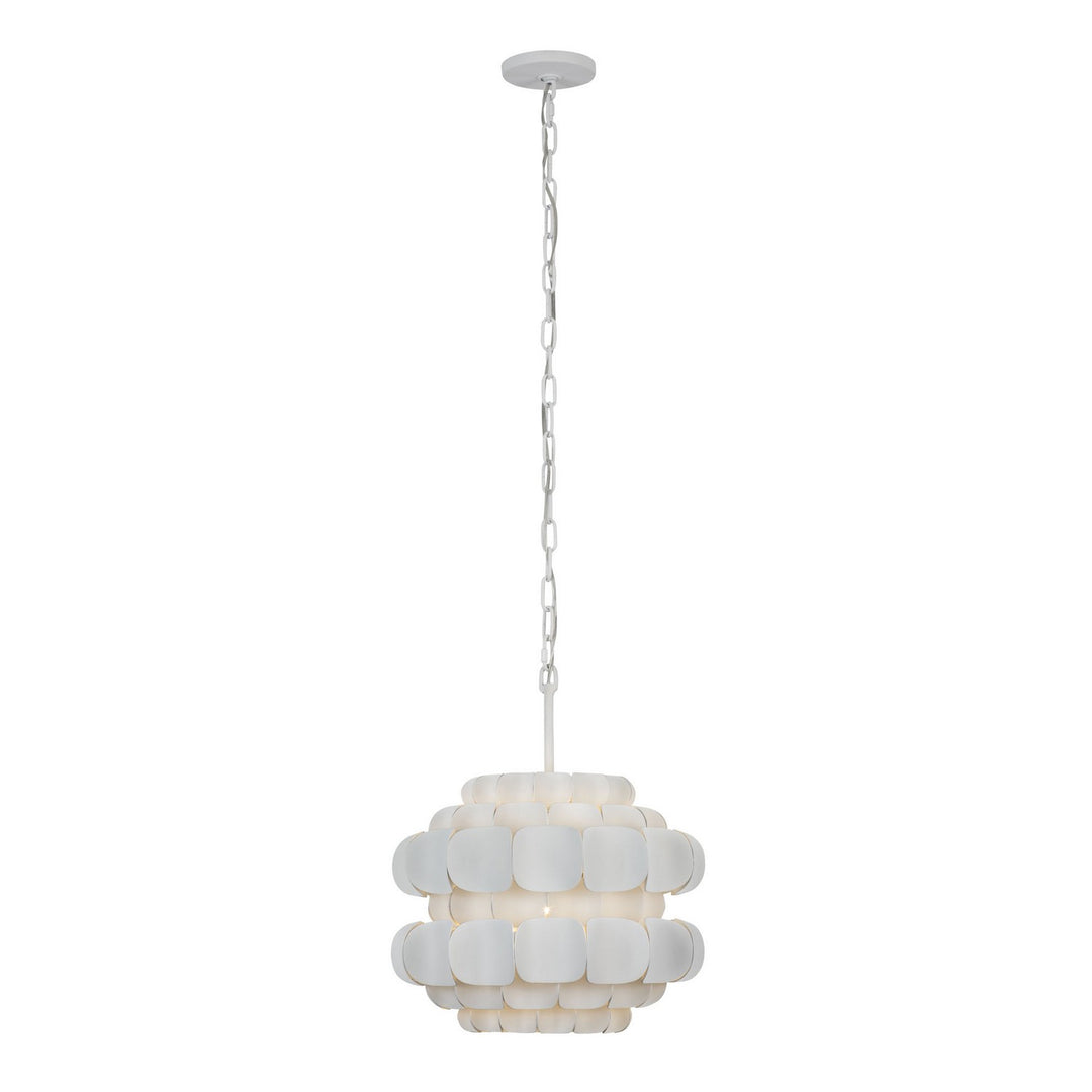 Varaluz Swoon 382P01MW Pendant Light - Matte White